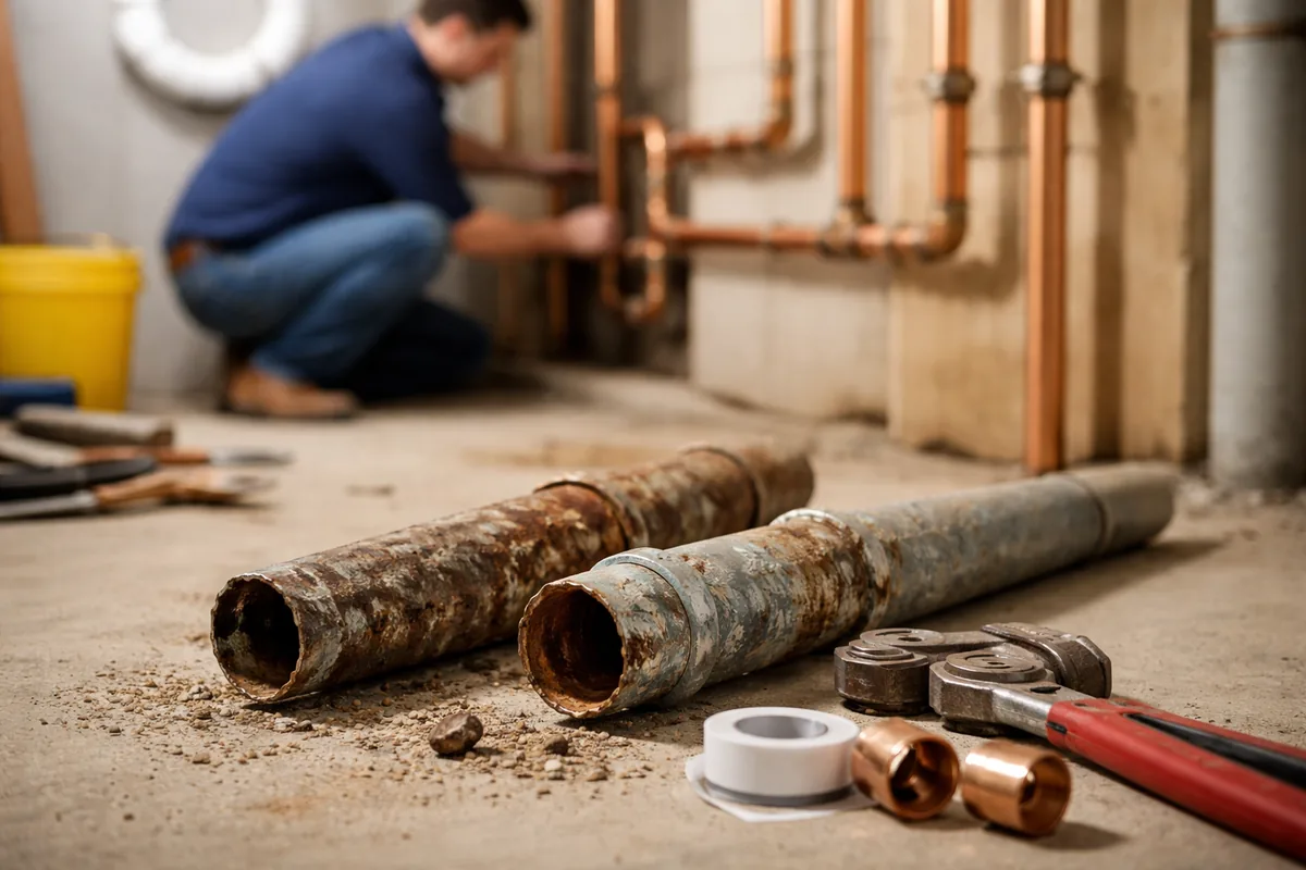 When should I replace old plumbing pipes in my house?