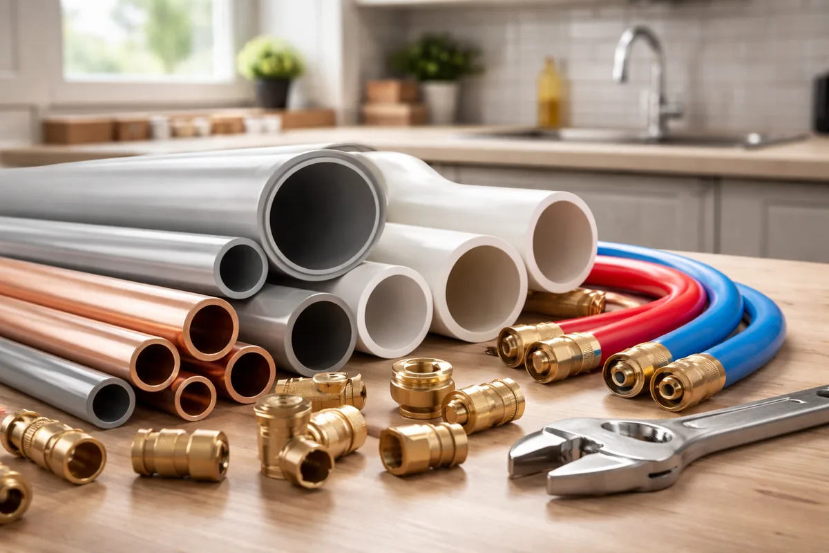 What size pipe is used for residential plumbing systems?